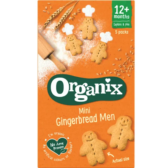 Organix Goodies biscuiti cu ghimbir +12 luni x 5 bucati