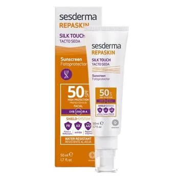 Crema pentru protectie solara cu SPF 50 Repaskin Silk Touch, 50ml, Sesderma