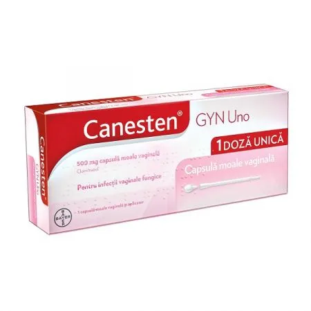 Canesten Gyn Uno, 500 mg, 1 capsula vaginala, Bayer