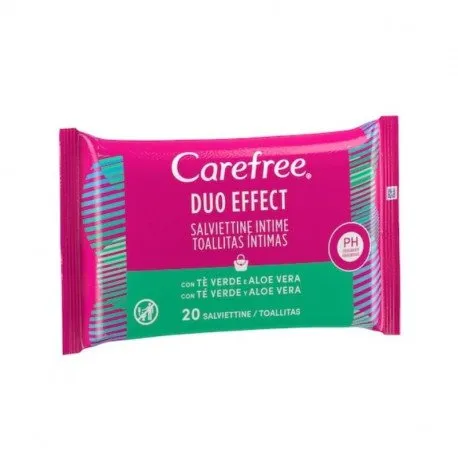 Carefree Servetele intime aloe, 20 servetele