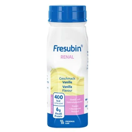 Bautura cu aroma de vanilie Fresubin Renal, 4 x 200 ml, Fresenius Kabi