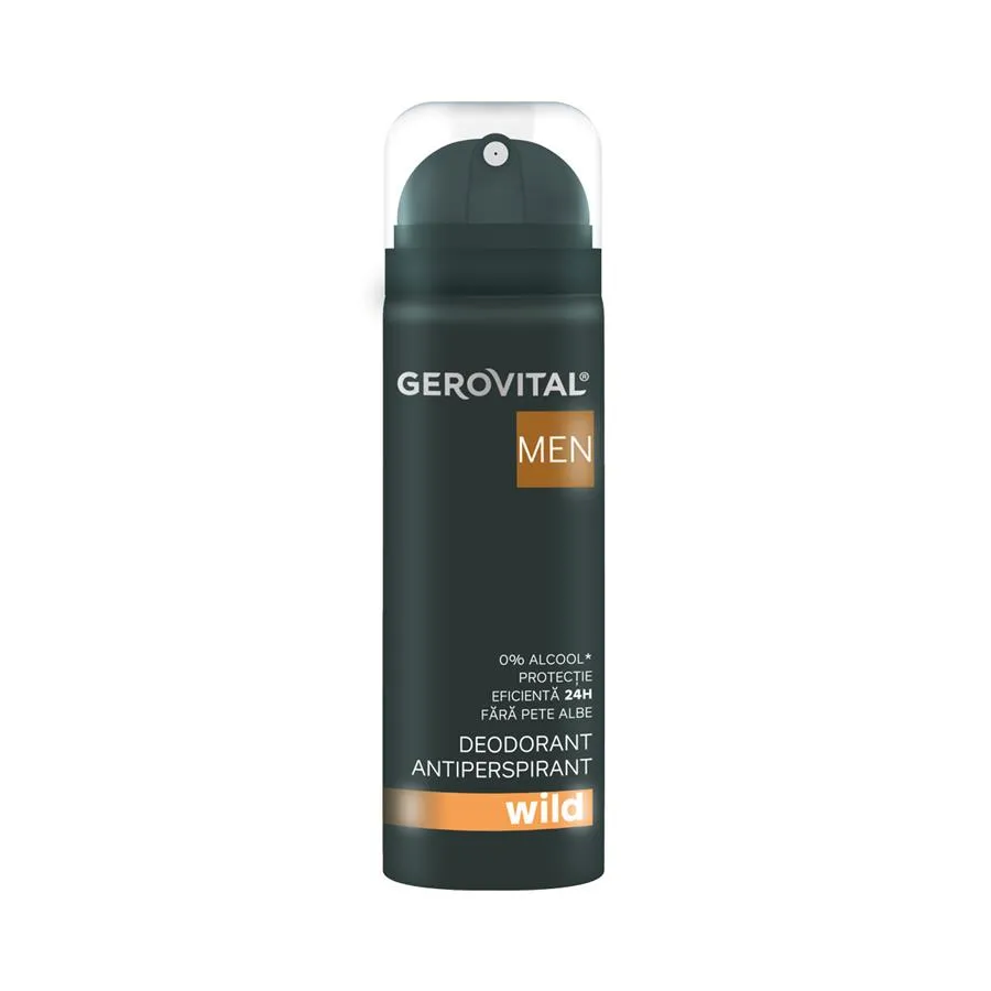 Deodorant antiperspirant Wild, 150 ml, Gerovital Men 3725