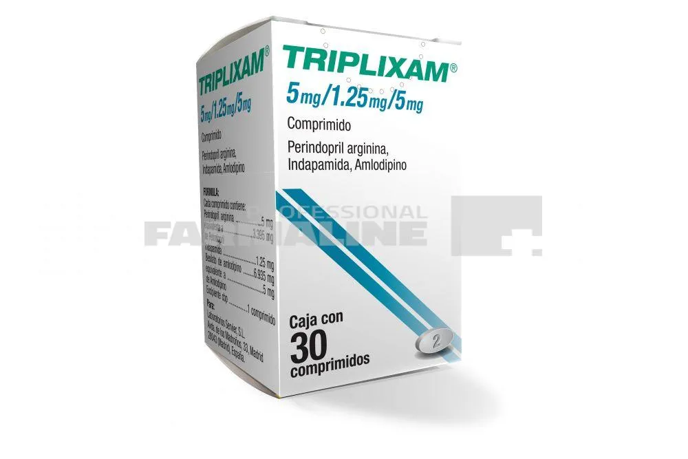 TRIPLIXAM X 30 COMPR. FILM. 5mg/1,25mg/5mg LES LABORATOIRES SER