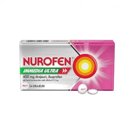 Nurofen Immedia Ultra 400 mg, 24 drajeuri