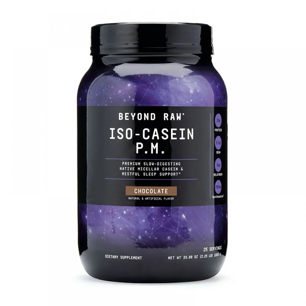 ISO-Casein P.M. Iso-Cazeina cu aroma de ciocolata (1020 grame), GNC Beyond Raw