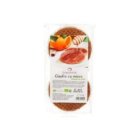 SOLARIS BIO GAUFRE CU MIERE BIO 175G