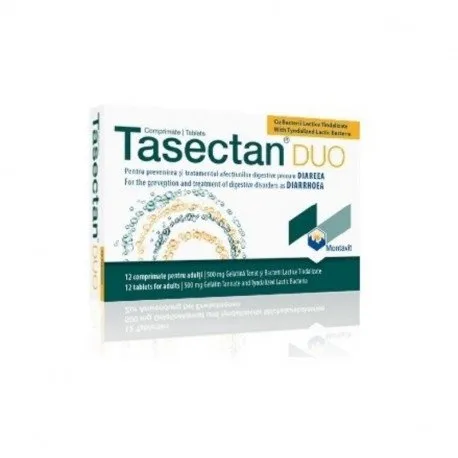 Tasectan Duo 500 mg, 12 comprimate