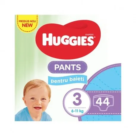 Huggies Pants D Jumbo Boy, Nr.3, 6-11 kg, 44 bucati