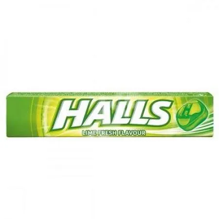 Bomboane Lime Fresh, 9 bucati, Halls