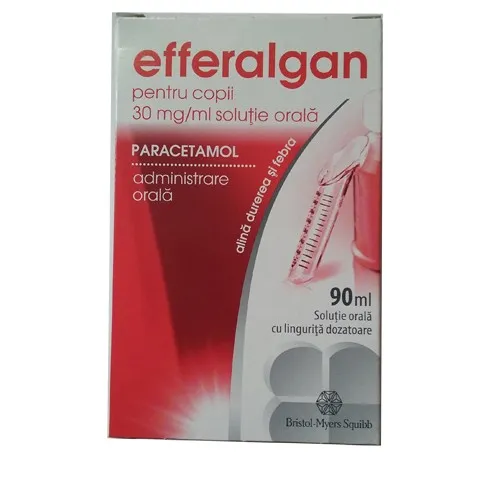 Efferalgan pentru copii solutie orala 30mg/ml 90 ml