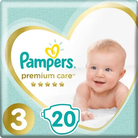 PAMPERS 3 Premium Care 5-9kg x 20buc