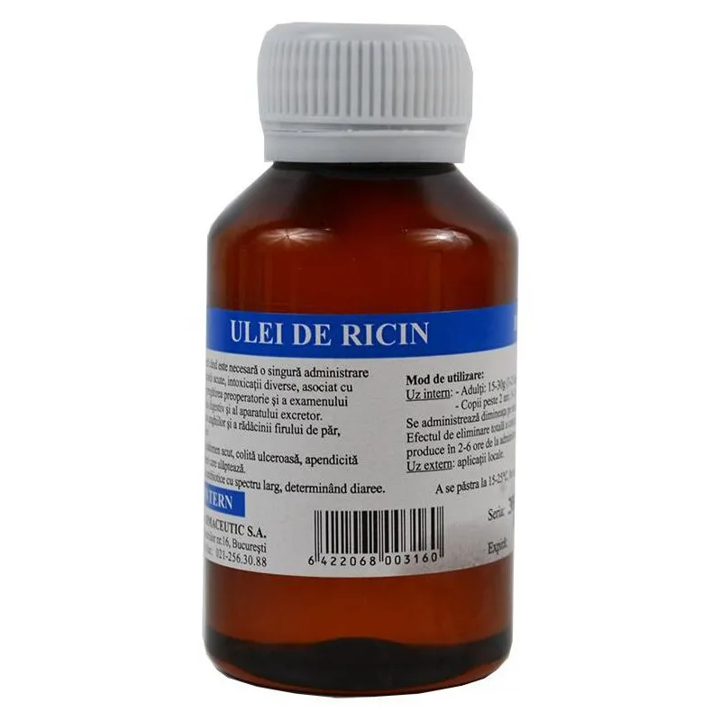 Ulei de ricin, 100 ml, TIS