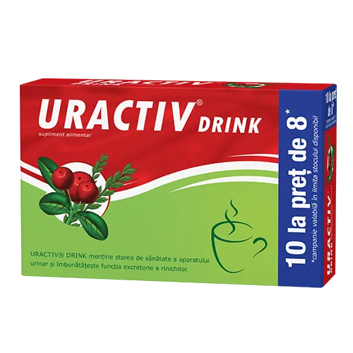 URACTIV DRINK X 8 PLICURI + 2 PL GRATIS