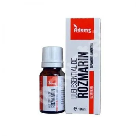 Ulei esential de Rozmarin, 10 ml, uz intern, Adams Vision