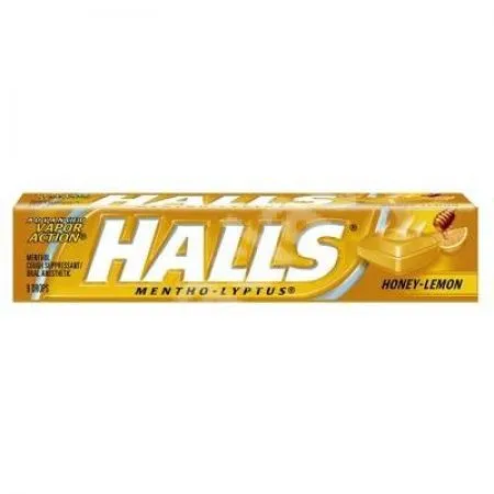 Bomboane Honey Lemon, 9 bucati, Halls