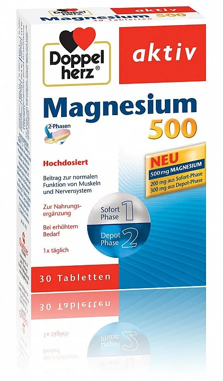 DOPPELHERZ Magnesium 500mg x 30 comprimate