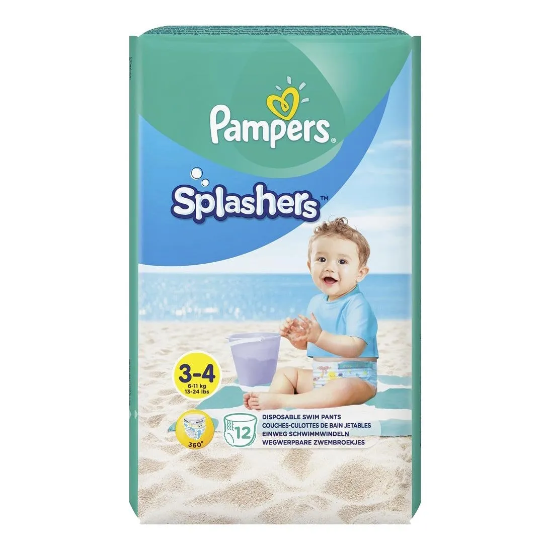 Pampers Splashers nr. 3-4 (6-11 kg) 12 bucati