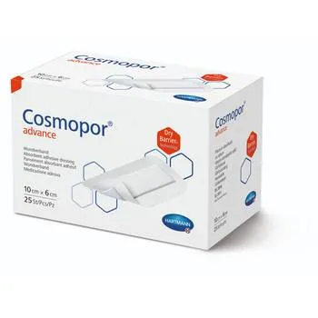 Plasture steril cu corp absorbant si margini autoadezive, 20 x 10cm, 25 plasturi, Cosmopor