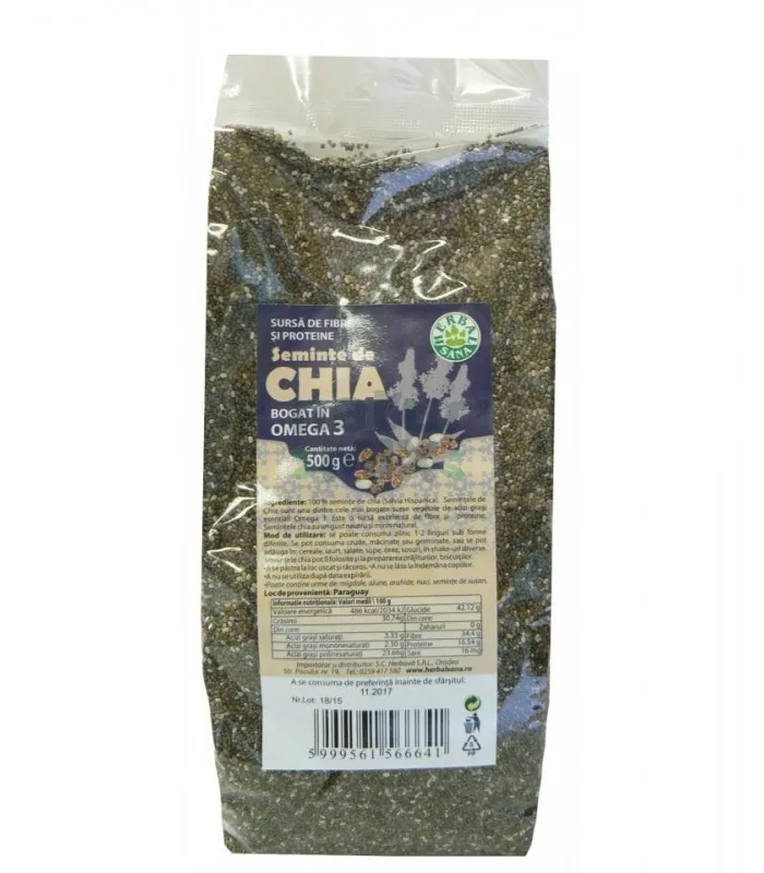 Herbavit Seminte Chia 500g