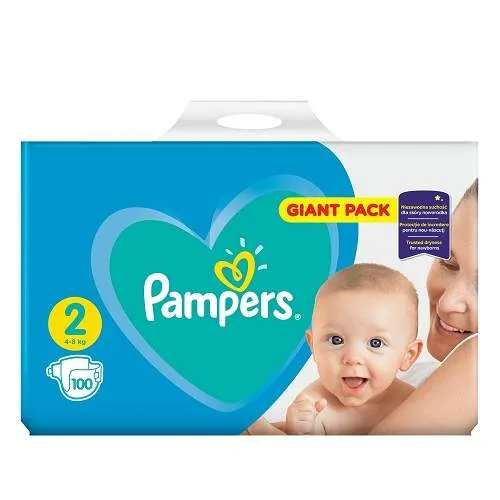 Pampers 2 New Baby 4-8kg x 100 bucati