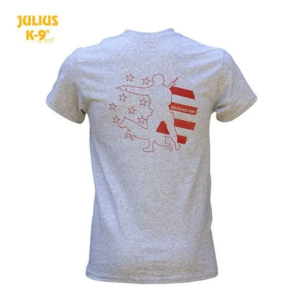 Tricou bumbac unisex - Unit Stars - gri - Julius K9 - 12TGR