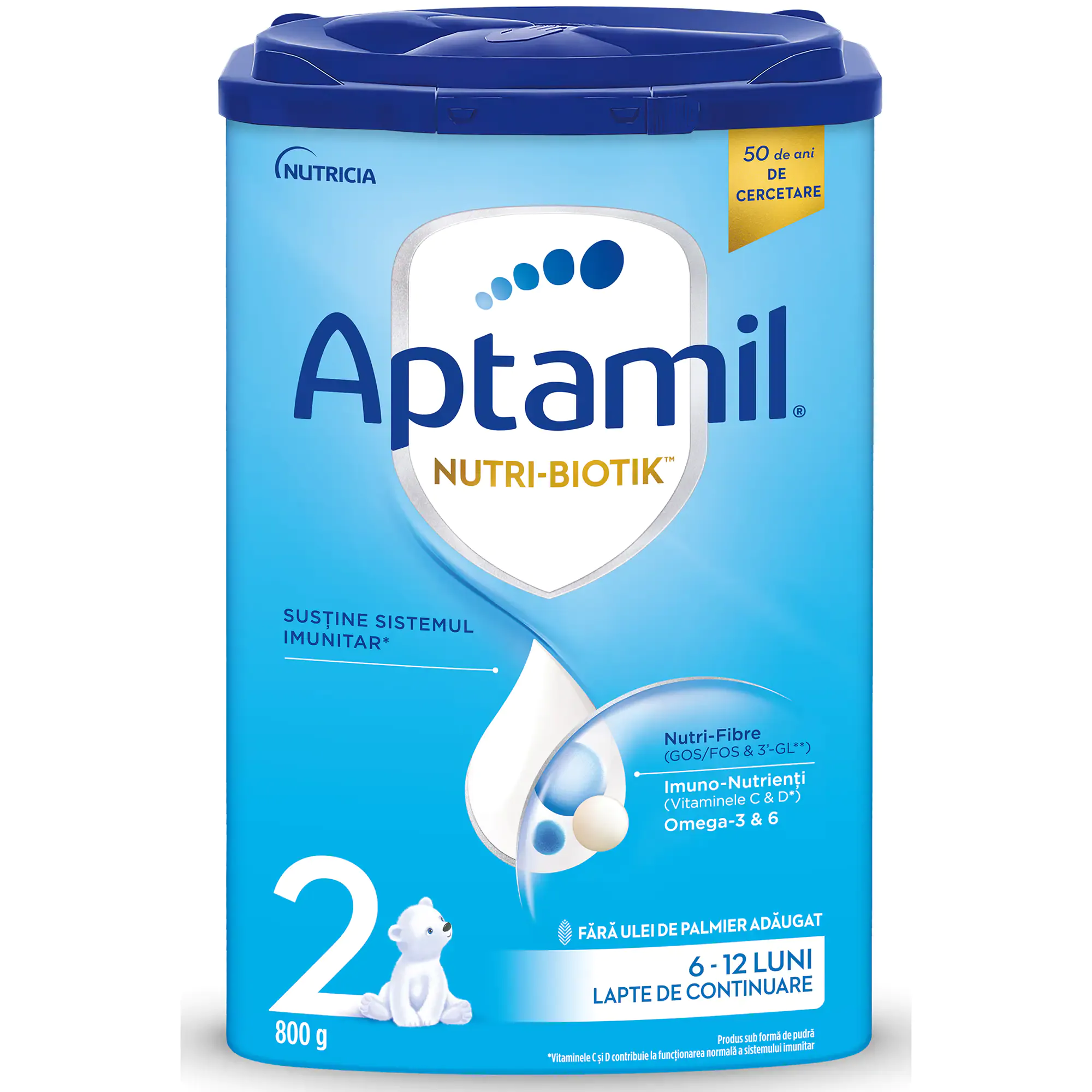 Lapte praf Aptamil 2, 800g, Nutricia