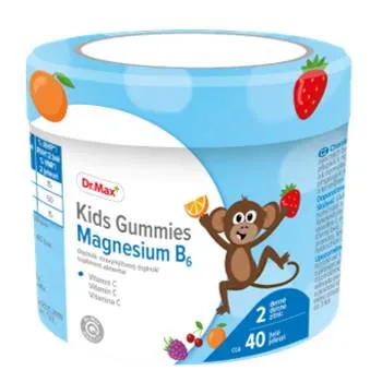 Dr. Max Gummies magnesium B6 pentru copii, 40 jeleuri