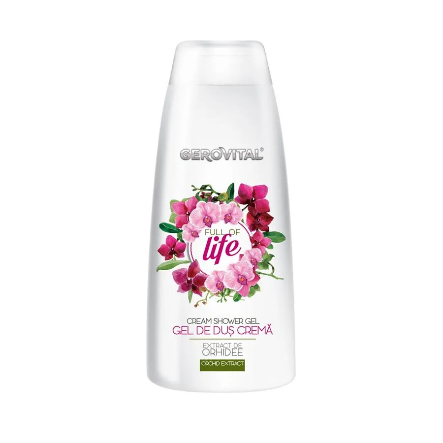 Gel de dus crema Full of Life, 400 ml, Gerovital 569