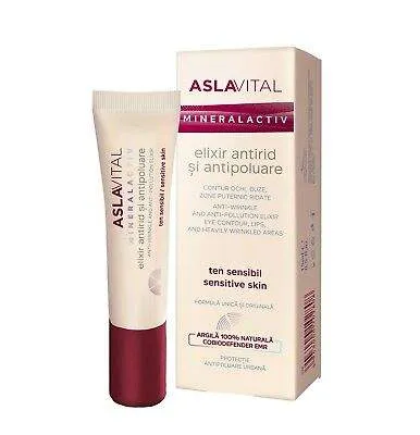 ASLAVITAL MINERALACTIV ELIXIR CONTUR OCHI SI BUZE 15ML