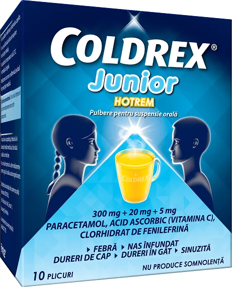 Coldrex Hotrem Lemon Junior 10 plicuri