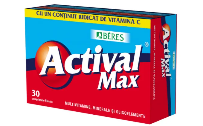 Actival Max, 30 comprimate, Beres Pharmaceuticals Co