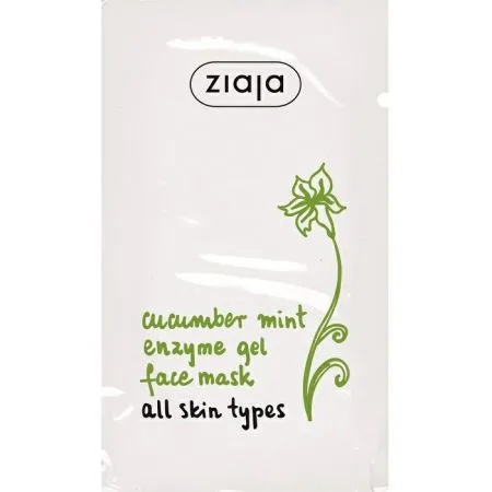 Masca gel cu enzime din papaya si castravete Cucumber Mint, 7 ml, Ziaja