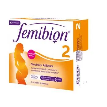 Femibion 2 sarcina si alaptare, 28 comprimate + 28 capsule