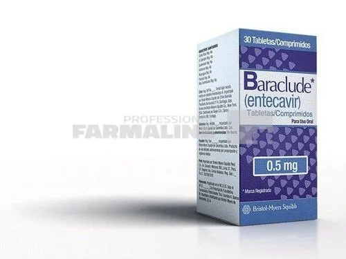 BARACLUDE 0,5mg x 30 COMPR. FILM. 0,5mg BRISTOL-MYERS SQUIBB - PHARMASWISS