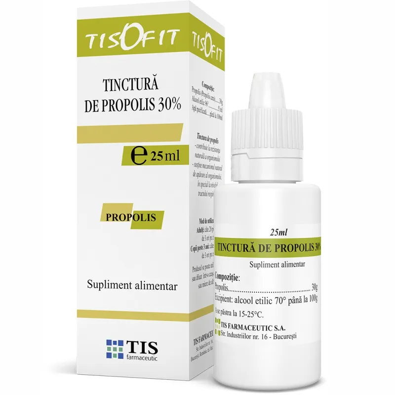 Tinctura de propolis 30%, 25 ml, TIS