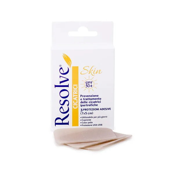 Plasture cicatrici Resolve Skin SPF50+, 7x5 cm, 3 bucăți, Pietrasanta Pharma