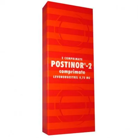 Postinor 0.75mg, 2 comprimate