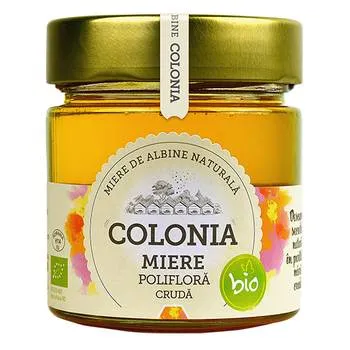 Miere poliflora cruda Bio, 270g, Colonia