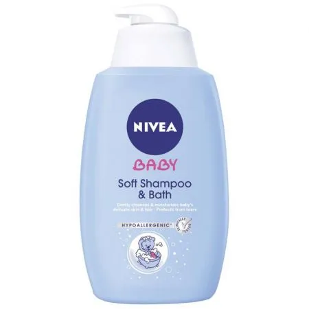 Sampon si spuma de baie, 750 ml, Nivea Baby