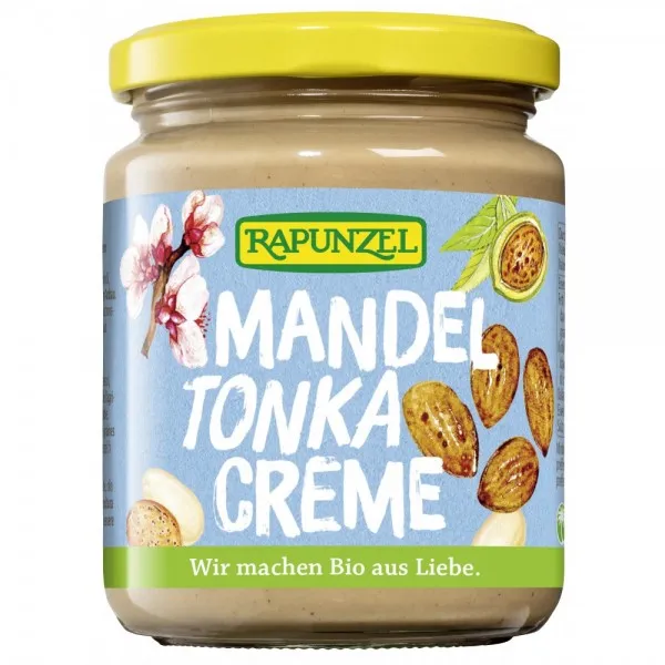 Crema de migdale & tonka BIO, 250 g, Rapunzel