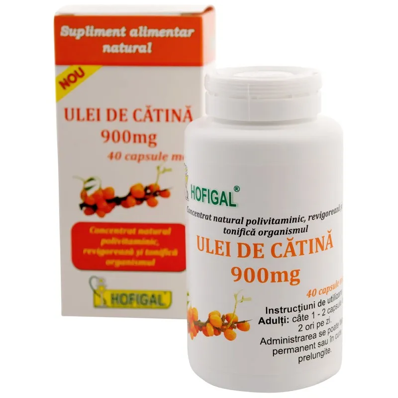 Ulei catina 900 mg, 40 caspule  moi