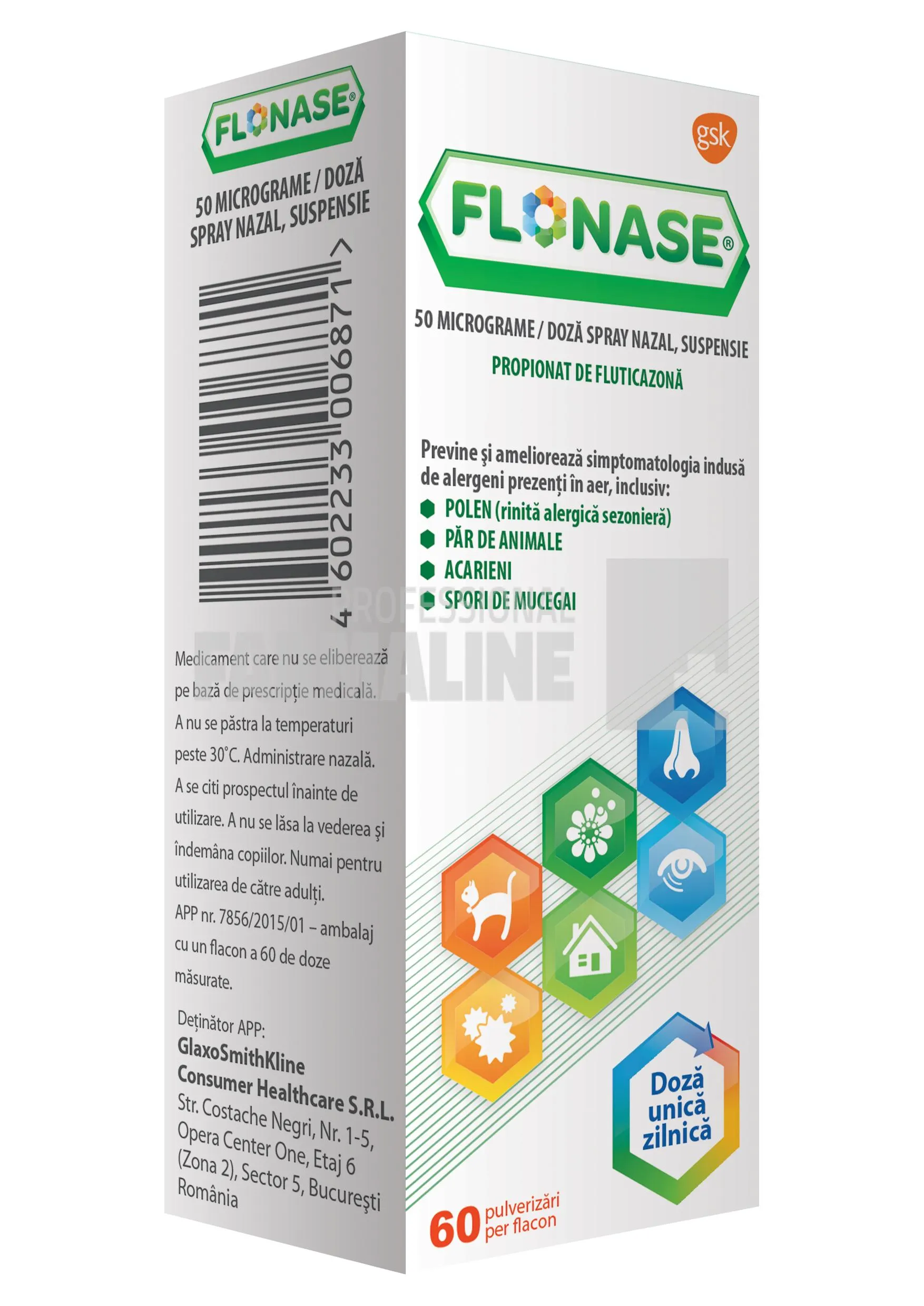 Flonase Spray nazal 50 mcg