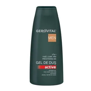 Gel de dus Wild 3 în 1 Men, 400ml, Gerovital