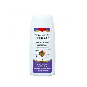 Sampon tratament impotriva caderii parului pentru par gras Capilar+, 275ml, Gerocossen