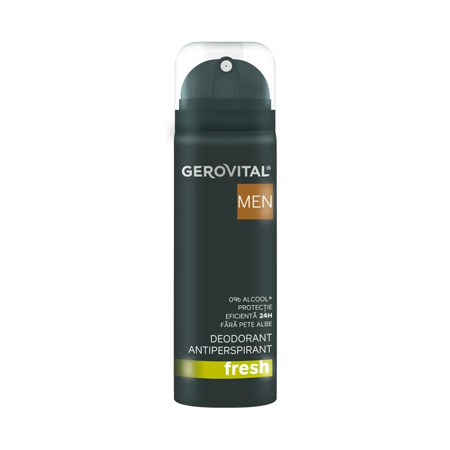 Deodorant antiperspirant Fresh, 150 ml, Gerovital Men 3722