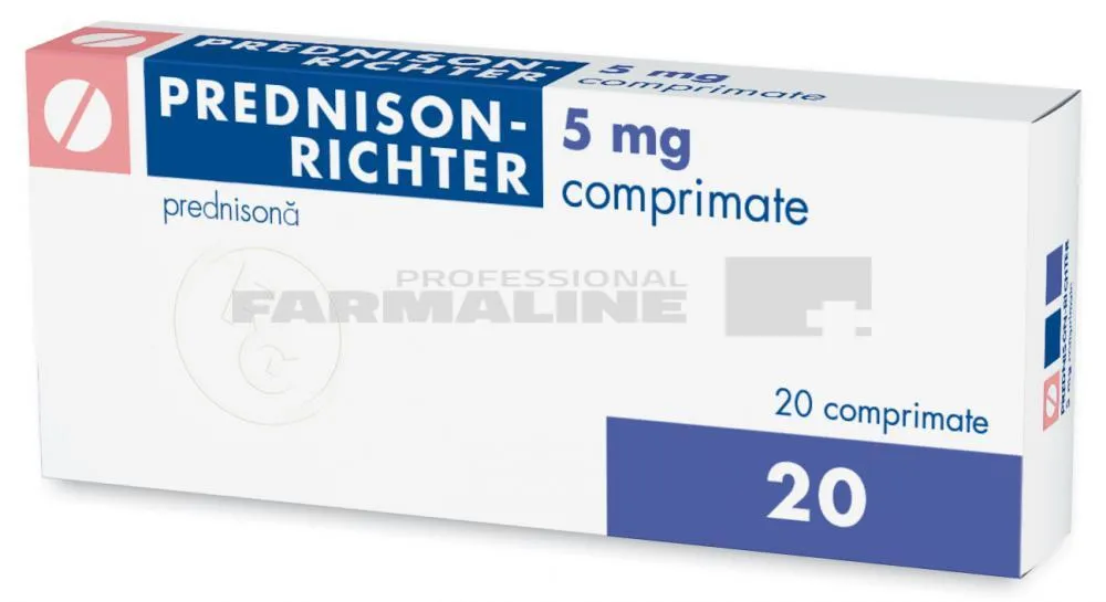 PREDNISON RICHTER 5 mg x 20 COMPR. 5mg GEDEON RICHTER ROMAN