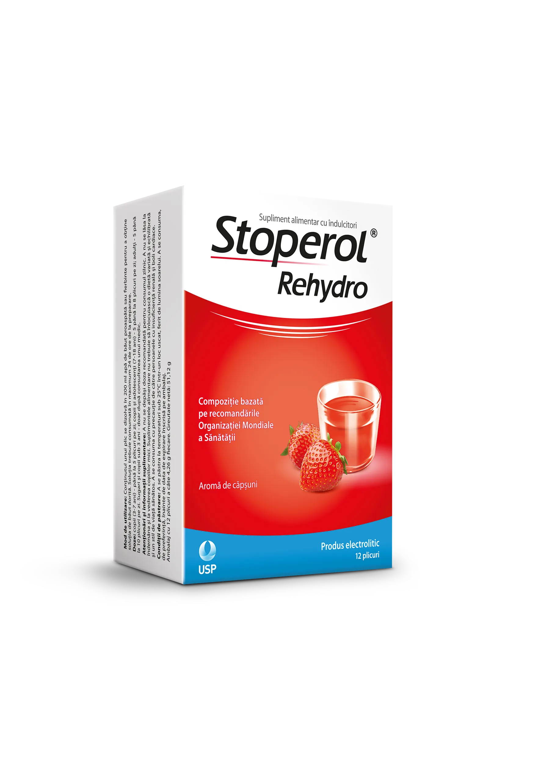 Stoperol Rehydro, 12 plicuri, USP