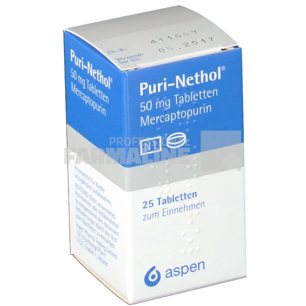 PURI NETHOL x 25 COMPR. 50mg ASPEN PHARMA TRADING - PHARMASWISS