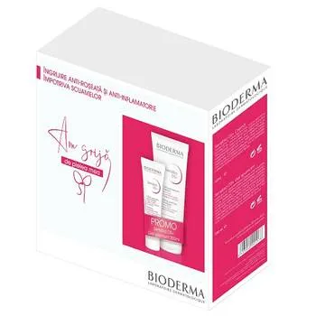 Pachet Sensibio Crema anti-roseata si anti-scuame DS 40ml + Gel spumant DS 200ml Gratuit, Bioderma