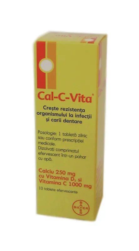 CAL-C-VITA 10 COMPRIMATE EFERVESCENTE